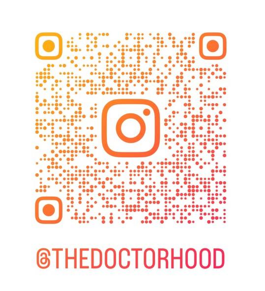 Official Instagram QR code for @thedoctorhood